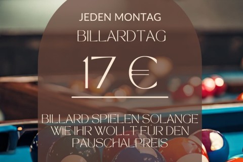 Billard- & Burgertag im Magic 8