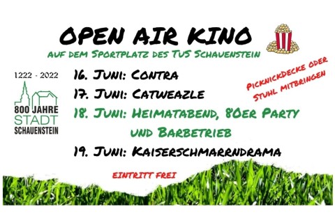 Open Air Kino und Heimatabend in Schauenstein