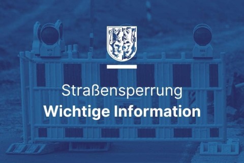 Schützenstraße in Schwarzenbach/Saale am 26.02.24 gesperrt