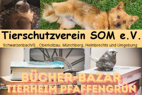 Bücher-Bazar im Tierheim Pfaffengrün!