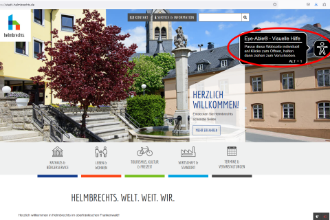 Homepage der Stadt Helmbrechts ist barrierereduziert