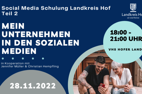 Social Media Schulungen des Landkreises Hof am 28.11. und 7.12.