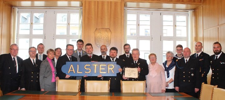 Stadt Hof, Marinekameradschaft und Flottendienstboot „Alster“ pflegen enge Beziehung