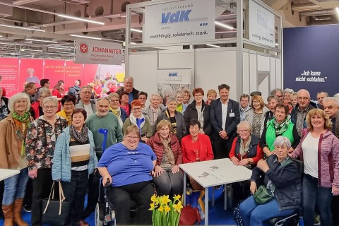 VdK-Delegation aus Hof bei Messe INVIVA in Nürnberg